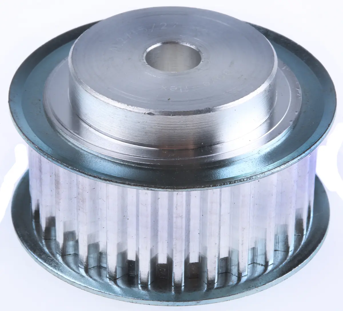 Produktfoto 1 von RS PRO Aluminium Zahnriemenscheibe 16 mm, 27 Zähne / Teilung 5 mm, Bohrung 8 mm