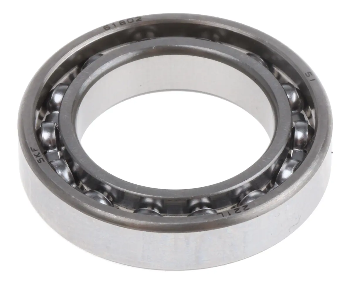 Produktfoto 1 von SKF 1-reihig Kugellager glatt, Innen-Ø 15 mm / Außen-Ø 24 mm Außen-ø , Breite 5 mm