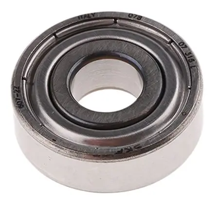 Produktfoto 1 von SKF 1-reihig Kugellager glatt, Innen-Ø 7 mm / Außen-Ø 19 mm Außen-ø , Breite 6 mm