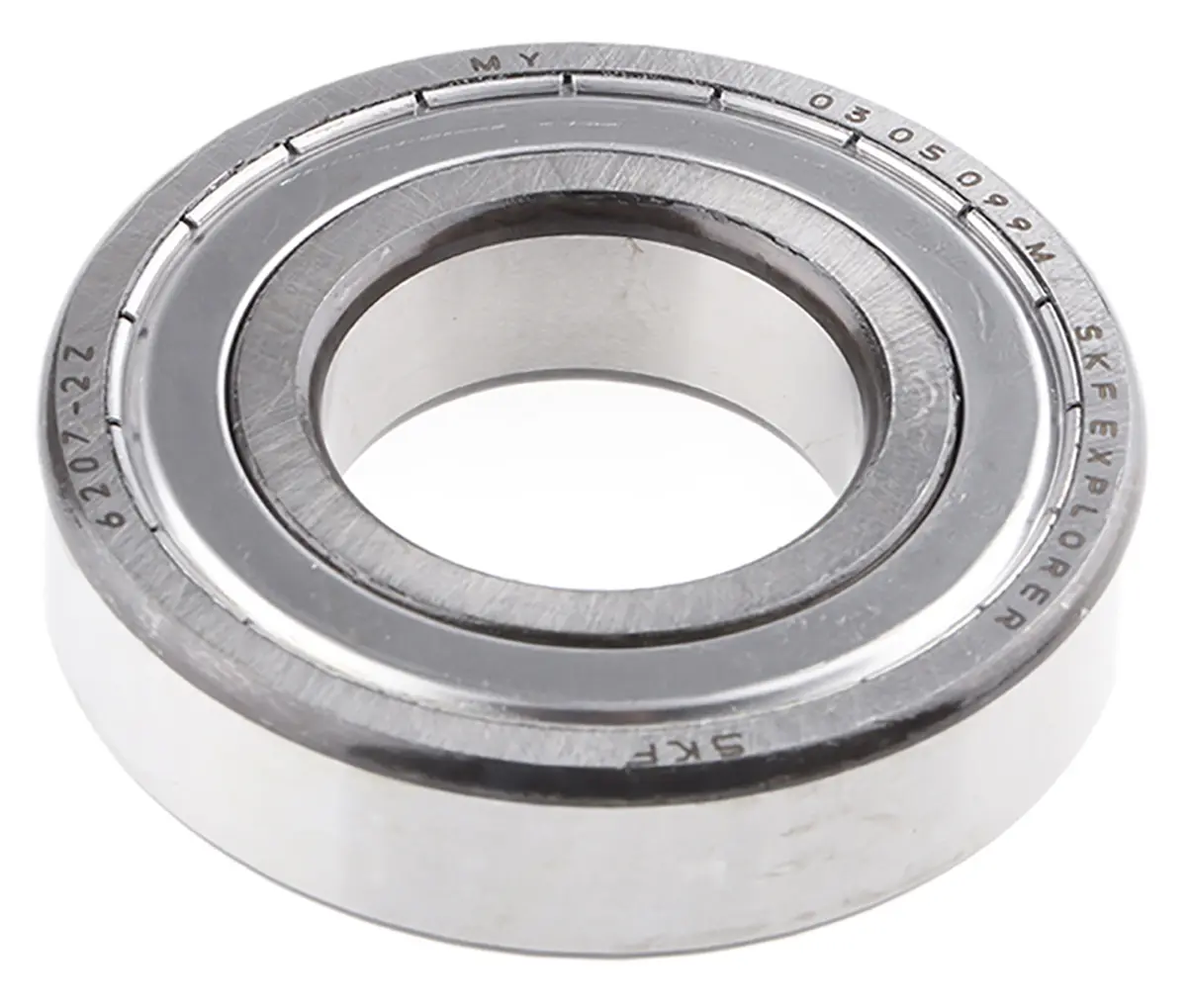 Produktfoto 1 von SKF 1-reihig Kugellager glatt, Innen-Ø 35 mm / Außen-Ø 72 mm Außen-ø , Breite 17 mm