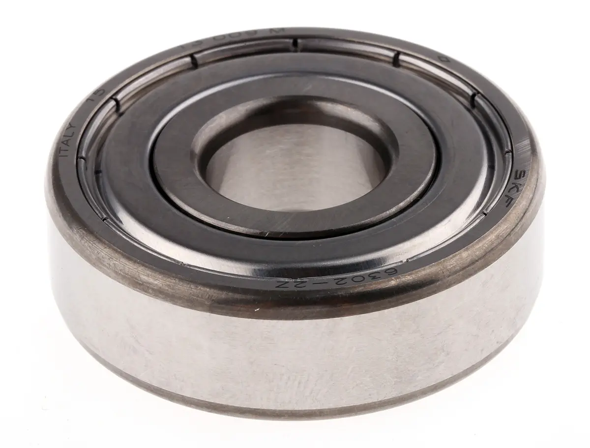 Produktfoto 1 von SKF 1-reihig Kugellager glatt, Innen-Ø 15 mm / Außen-Ø 42 mm Außen-ø , Breite 13 mm
