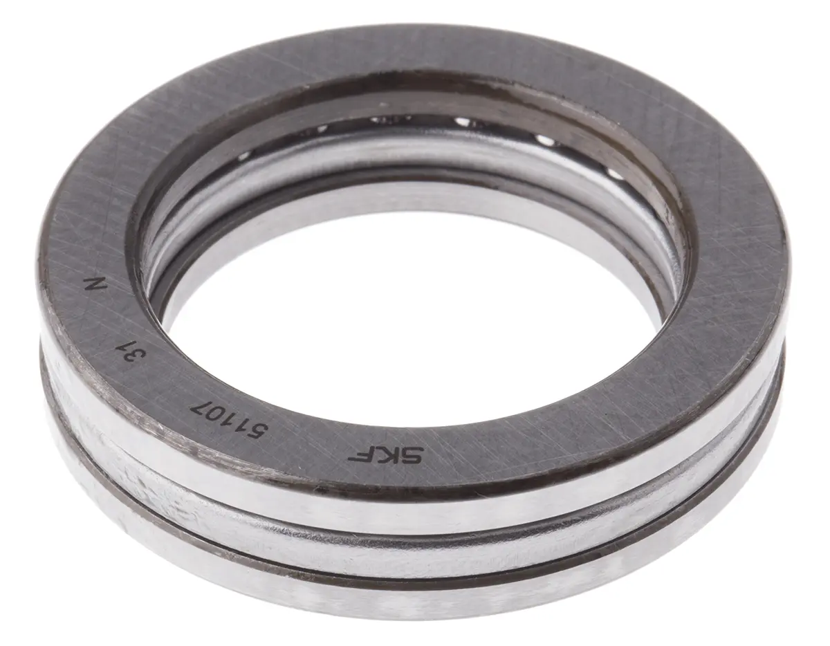 Produktfoto 1 von SKF Kugellager 1-reihig glatt, Innen-Ø 35 mm / Außen-Ø 52 mm Außen-ø , Breite 12 mm