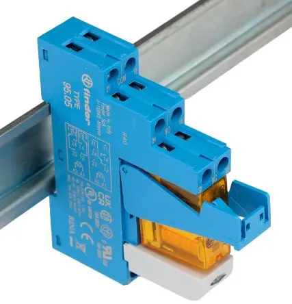 Produktfoto 1 von Finder 48 Elektromechanisches Interfacerelais 110V, 1-poliger Umschalter DIN-Hutschiene