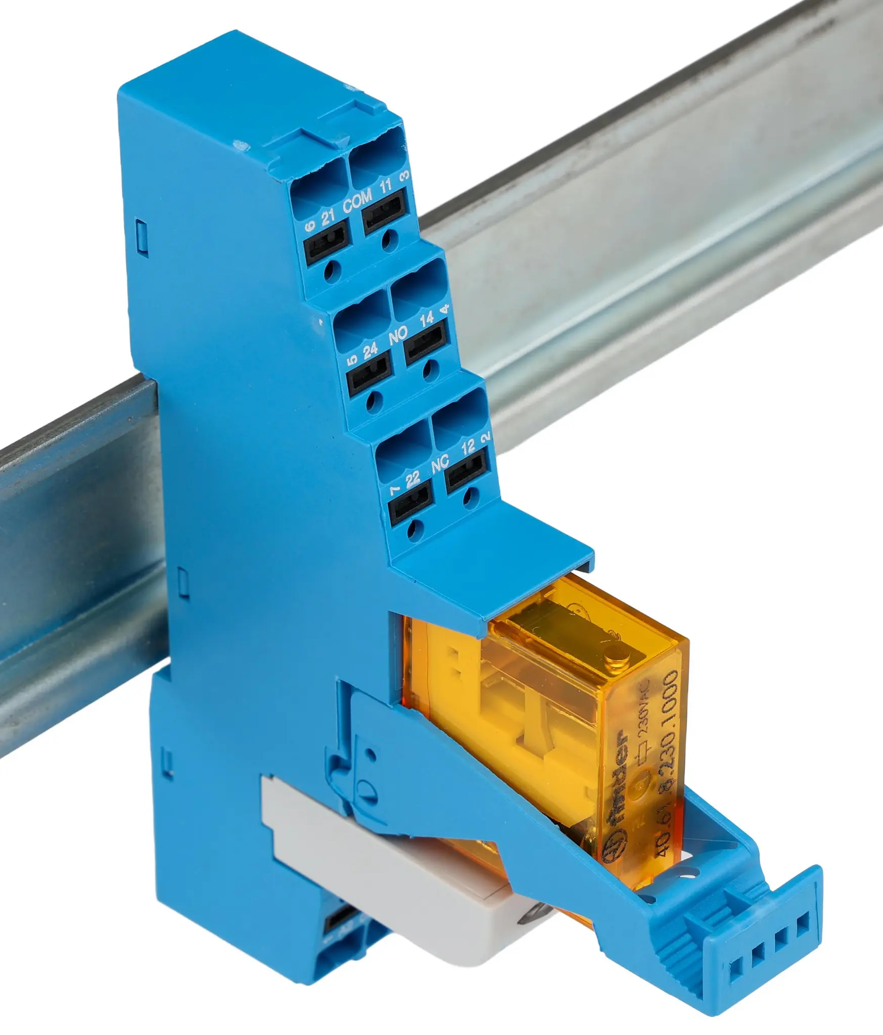 Finder 48 Schnittstellen-Relaismodul 230V, 1-poliger Wechsler DIN-Schienen 250/400V ac