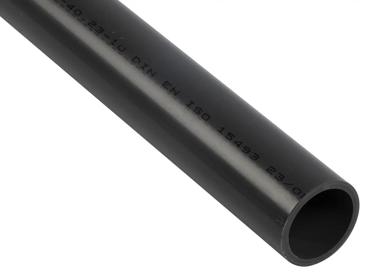Produktfoto 1 von Georg Fischer PVC Rohr Polyvinylchlorid (unplastifiziert) 2 m, Außen-Ø 32 mm Außen-ø  Wandstärke 2.4 mm