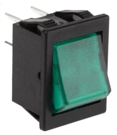 Produktfoto 1 von Arcolectric Panel Wippschalter DPST Ein-Neutral-Ein Ein-Aus, 16A Beleuchtet, IP67, IP54