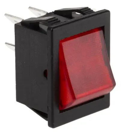 Produktfoto 1 von Arcolectric Panel Wippschalter DPST Ein-Aus Ein-Aus, 16A Beleuchtet, IP54, IP67