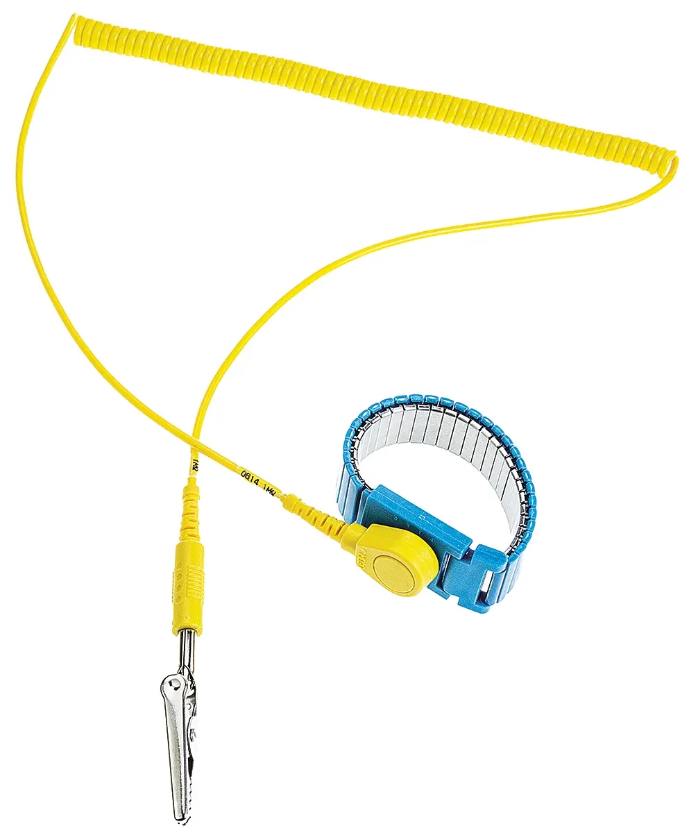 Produktfoto 1 von RS PRO 1.8m EN 61340-5-1 konform Leitung inklusive Wiederverwendbar
