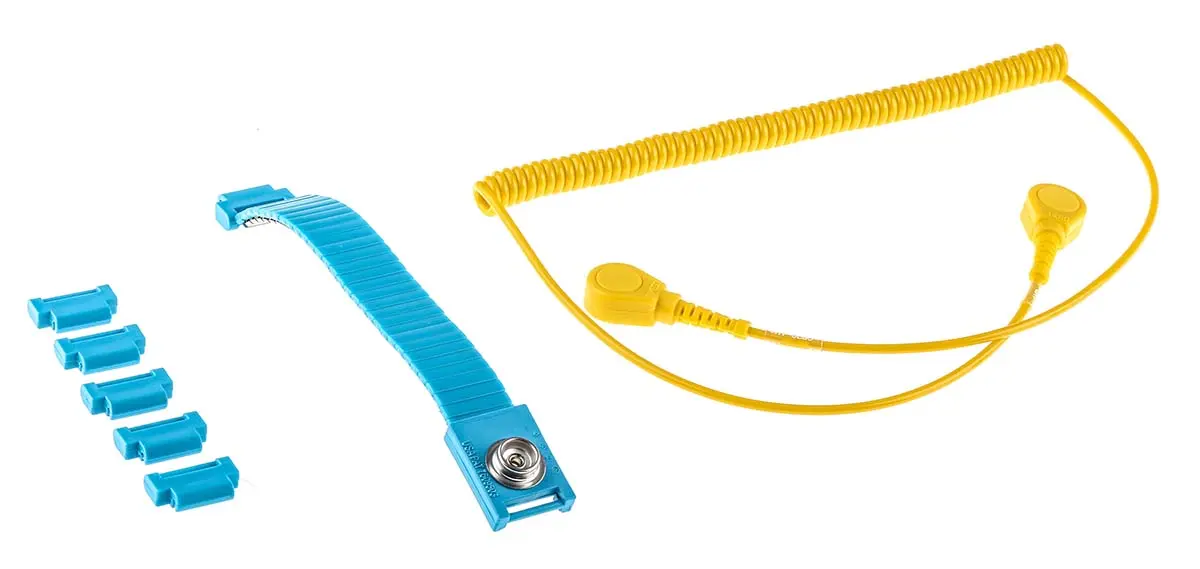 Produktfoto 1 von RS PRO 1.8m EN 61340-5-1 konform Leitung inklusive Wiederverwendbar