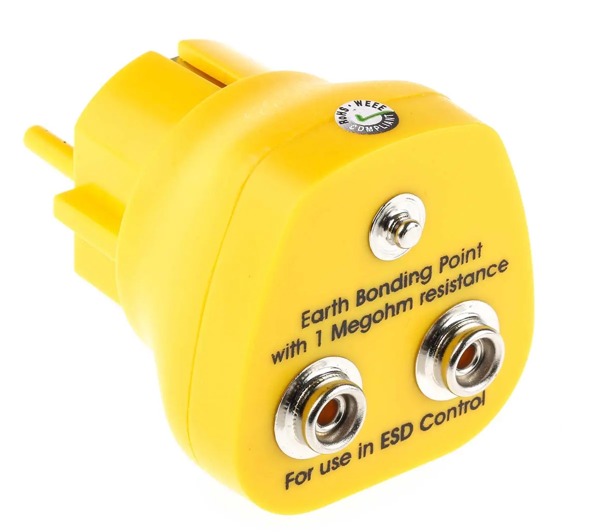 Produktfoto 1 von RS PRO ESD-Erdungsstecker Erdanschluss-Stecker EU EN 61340-5-1 konform