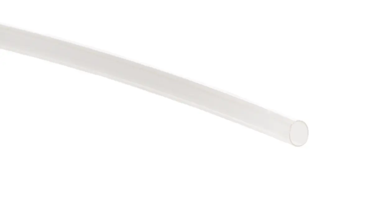 Produktfoto 1 von TE Connectivity RT-375 Wärmeschrumpfschlauch, Fluorpolymer Klar, Ø 2.4 mm Schrumpfrate 2:1, Länge 1.2m