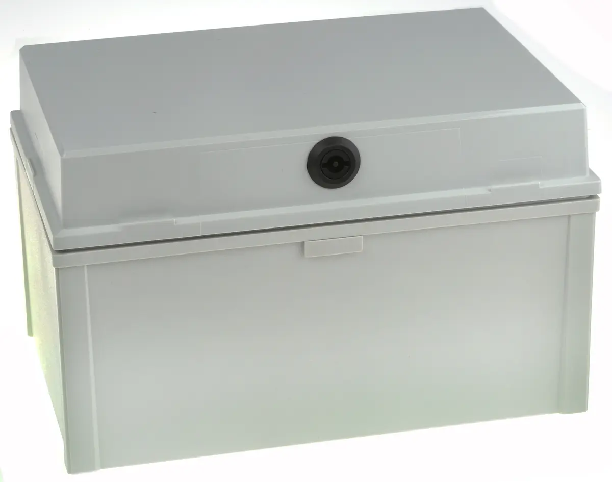 Produktfoto 1 von Fibox CAB PC Polycarbonat Wandanschlusskasten Grau IP65, HxBxT 300 mm, 200 mm x 180 mm