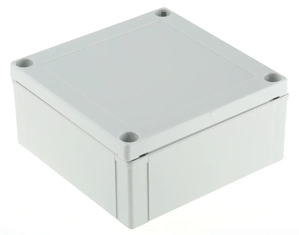 Produktfoto 1 von Fibox MNX; Gehäuse; Polycarbonat; Grau; IK08 IP66, IP40 Breite 130.1 mm Höhe 60 mm Länge 130.1 mm
