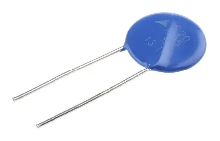 Produktfoto 1 von TDK Metalloxid-Varistor, 2.5 nF, 150 V / 100 A 250 V, 6500 A max., Ø 21.5 mm, 4.5 mm, L. 25.5 mm