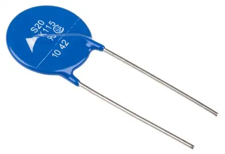 Produktfoto 1 von TDK Metalloxid-Varistor, 1.52 nF, 180 V / 100 A 2970 V, 6500 A max., Ø 21.5 mm, 4.7 mm, L. 50.5 mm