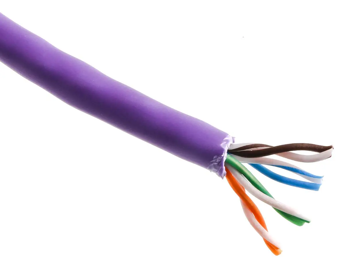 Brand-Rex GigaPlus Cat5e Ethernet-Kabel, 305 m, Violett Ungeschirmt Ungeschirmt, Aussen ø 4.85 mm Außen-ø , Polyethylen