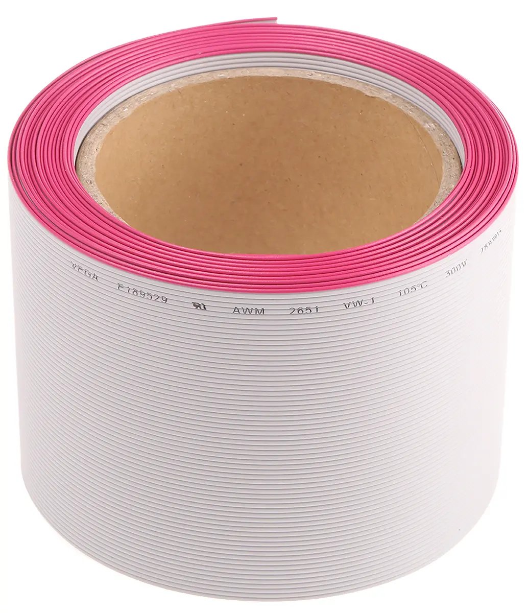 Produktfoto 1 von RS PRO Flachbandkabel , 64-adrig, Raster 1.27mm Nicht abgeschlossen 81,3 mm