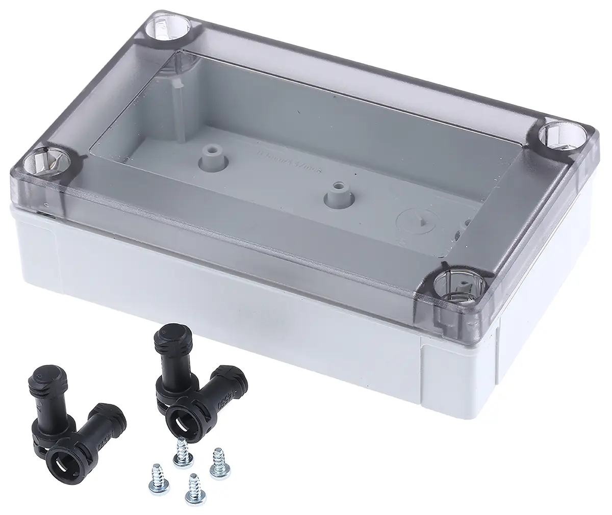 Produktfoto 1 von Fibox MNX; Gehäuse; Polycarbonat; Grau; IK08 IP40, IP66 Breite 80 mm Höhe 35 mm Länge 130 mm