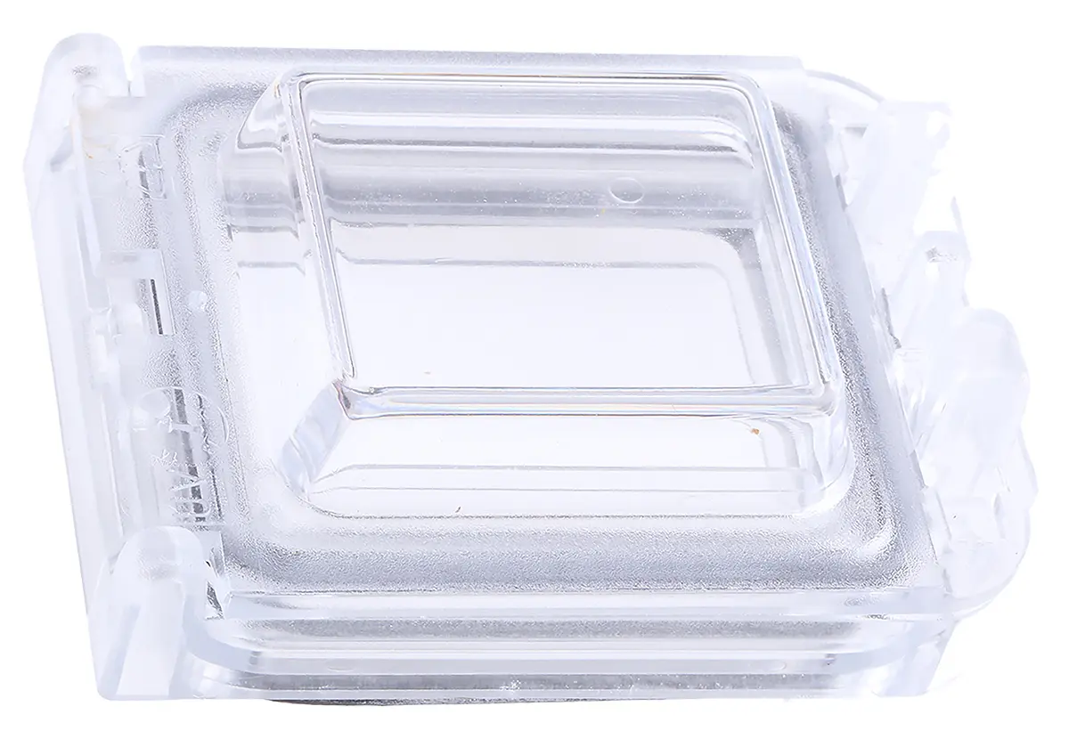 Produktfoto 1 von Fibox Sichtfenster 59 mm x 16 mm Gehäuse mit 2 Modulen x 77 mm, Polycarbonat, IP54, Klar