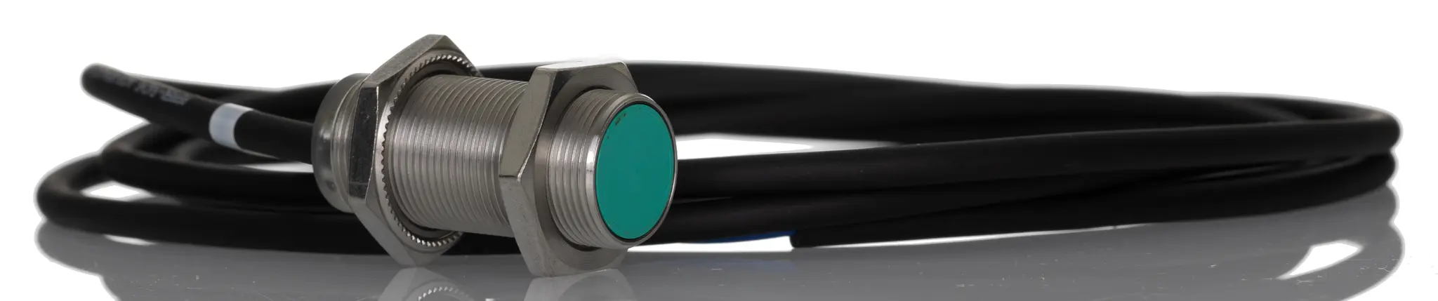 Produktfoto 1 von Pepperl + Fuchs M18 Näherungssensor Induktiv, Gewinderohr 5 mm 2-Draht 5 → 60 V dc / 100 mA NO, IP67