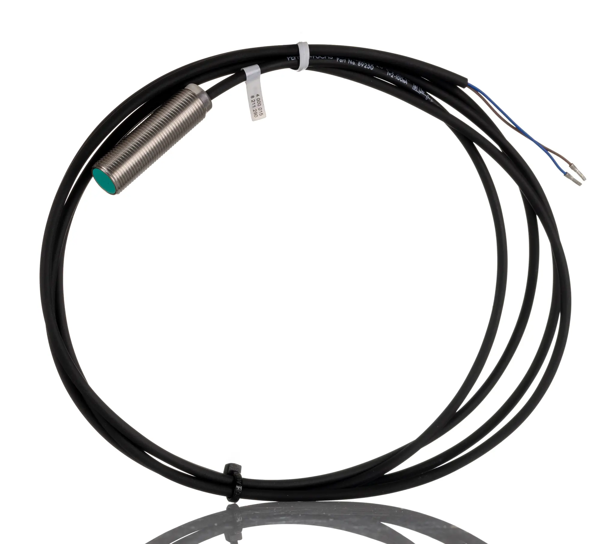 Produktfoto 1 von Pepperl + Fuchs M12 Näherungssensor Induktiv, Gewinderohr 2 mm 2-Draht 5 → 60 V dc / 100 mA NO, IP67