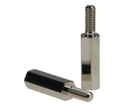 Produktfoto 1 von Essentra Abstandhalter, Länge 15 mm, Messing, Sechskant, 5 mm