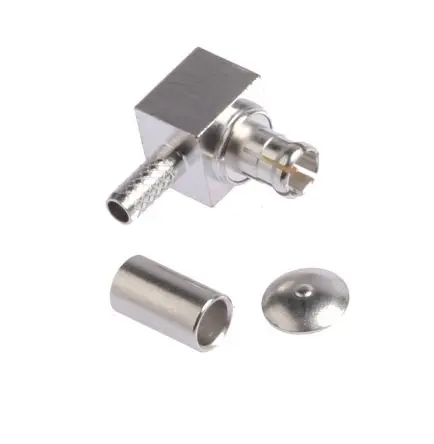 Produktfoto 1 von Radiall MCX Stecker Koaxialsteckverbinder MCX-Steckverbinder, Kabel, für RG187, RG179-Kabel, 75 Ω Crimpbefestigung,