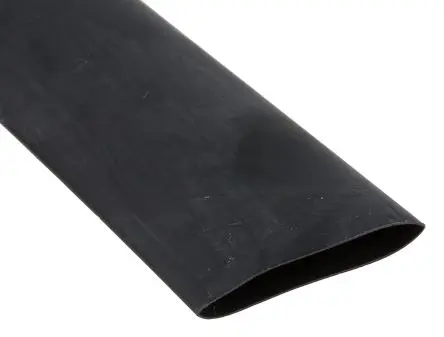 Produktfoto 1 von RS PRO Wärmeschrumpfschlauch, Polyolefin Schwarz, Ø 18 mm Schrumpfrate 3:1, Länge 1.2m