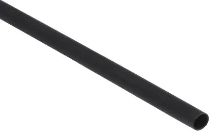 Produktfoto 1 von RS PRO Wärmeschrumpfschlauch, Polyolefin Schwarz, Ø 3 mm Schrumpfrate 3:1, Länge 1.2m