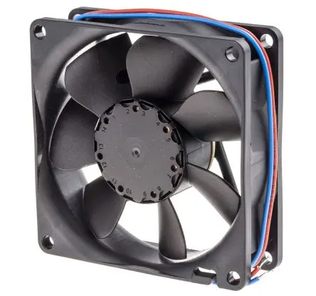 Produktfoto 1 von ebm-papst 8400 N Axiallüfter, Hülse, 12V dc / 2.8 W 233 mA, 3600 U/min, 79 m³/h IP68 80 mm 80mm 25 mm