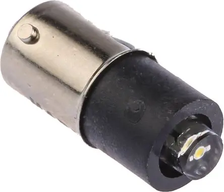 Produktfoto 1 von Marl LED Leuchtmittel Weiß Single Chip, 110V dc, Ø 4.8 mm x 26 mm, Sockel BA9 750mcd