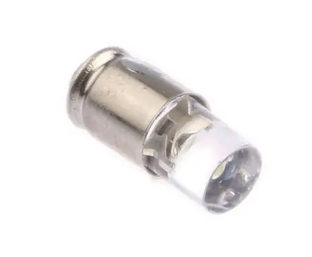 Produktfoto 1 von Marl Leuchtmelder Weiß Single Chip, 24V dc, Ø 4.8 mm x 15 mm, Sockel Midget-Grooved