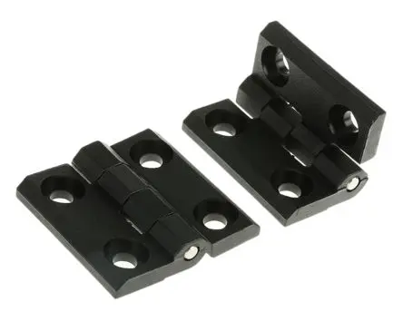 Produktfoto 1 von Steinbach & Vollman Polycarbonat Scharnier Scharnier Festwert Schraubbefestigung Freischwingend, 5 mm x 40mm x 40 mm