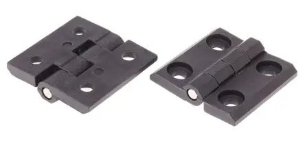 Produktfoto 1 von Steinbach & Vollman Polycarbonat Scharnier Stift Festwert Schraubbefestigung Freischwingend, 6 mm x 50mm x 50 mm