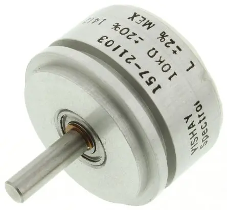 Produktfoto 1 von Vishay 157 Servopotenziometer Drehen Potenziometer 10 kΩ 20 % / 1 W, Schaft-Ø 3.18 mm