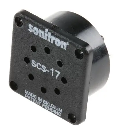 Sonitron Piezoelektrischer Miniatur-Lautsprecher, 88 dB 700 Hz, 20 nF 8 kHz 5 V ss 30 V ss 5.8 mm 9.7 mm 18.6 mm 18.6mm