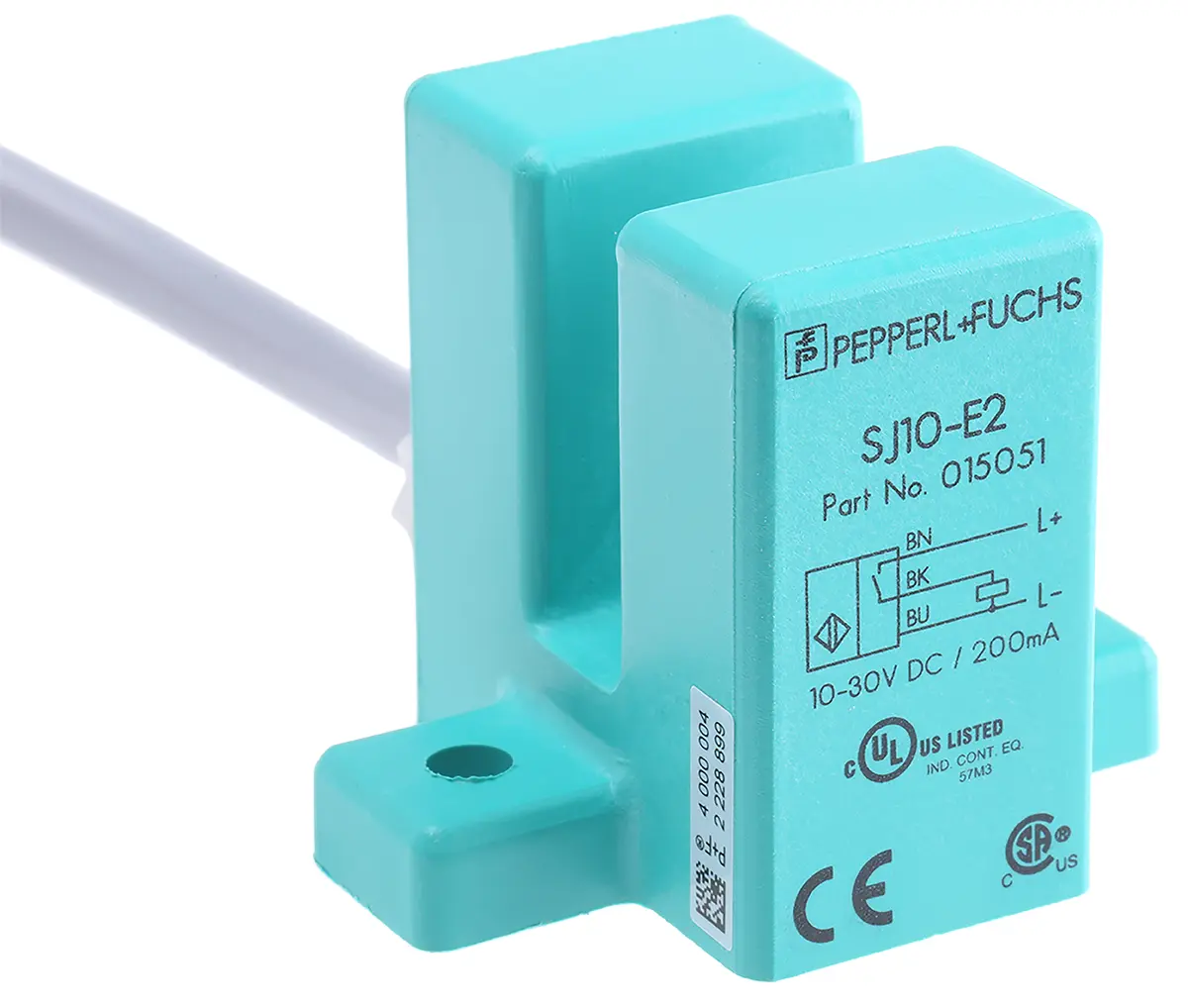 Produktfoto 1 von Pepperl + Fuchs Näherungssensor Induktiv, Schlitz 10 mm PNP 10 → 30 V dc / 200 mA NO, IP67