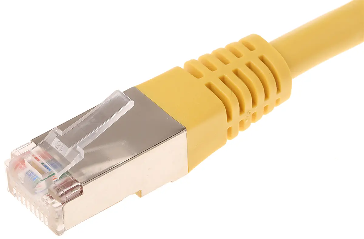 Decelect CR503B Cat.5 Ethernet-Kabel, 0.5 m, Gelb Abgeschirmt, Polyvinylchlorid