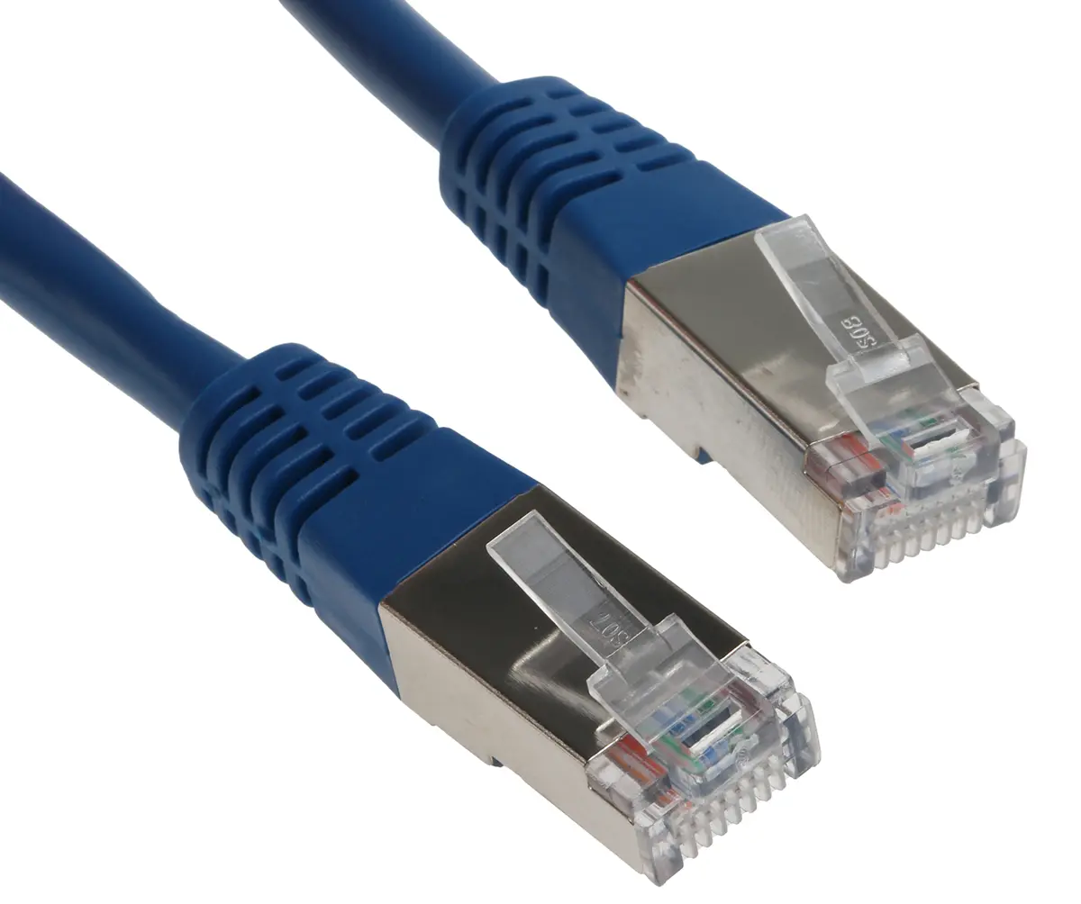 Produktfoto 1 von Decelect CR503B Cat.5 Ethernet-Kabel, 1 m, Blau Abgeschirmt, Polyvinylchlorid