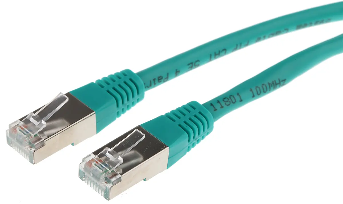 Produktfoto 1 von Decelect CR503B Cat.5 Ethernet-Kabel, 3 m, Grün Abgeschirmt, Polyvinylchlorid
