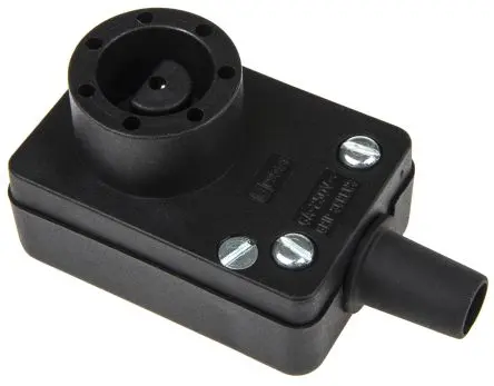 Produktfoto 1 von Bulgin PX Netzstecker, 8, Zinn Schraubbefestigung, Kabel ø 9 mm, Kabel 6A, 250V ac