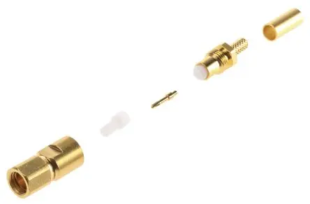 Produktfoto 1 von Radiall SMC Stecker Koaxialsteckverbinder SMC-Steckverbinder, Kabel, für RG179, RG187, RG188, RG-316-Kabel, 50 Ω