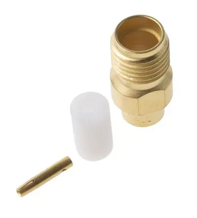 Produktfoto 1 von Radiall SMA Koaxialsteckverbinder SMA-Steckverbinder, Kabel, für RG402-Kabel, 50 Ω Lot, Standard, gewinkelt