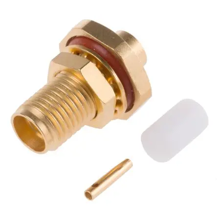 Radiall SMA Buchse Koaxialsteckverbinder SMA-Steckverbinder, Frontplattenmontage, für RG402-Kabel, 50 Ω Lot, Standard