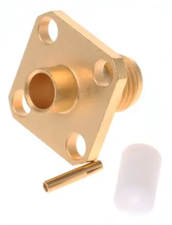 Radiall SMA Buchse Koaxialsteckverbinder SMA-Steckverbinder, Flanschmontage, für RG402-Kabel, 50 Ω Crimpbefestigung,