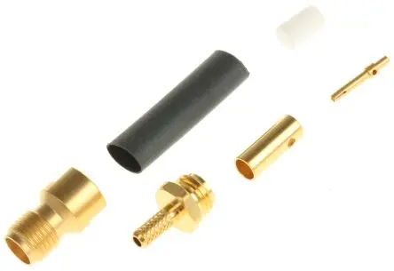 Produktfoto 1 von Radiall SMA Buchse Koaxialsteckverbinder SMA-Steckverbinder, Kabel, für RG188, RG-316-Kabel, 50 Ω Crimpbefestigung,