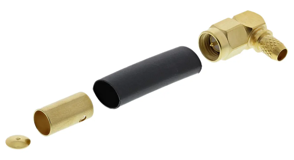 Produktfoto 1 von Radiall SMA Stecker Koaxialsteckverbinder SMA-Steckverbinder, Kabel, für RG58, RG-141-Kabel, 50 Ω Crimpbefestigung,