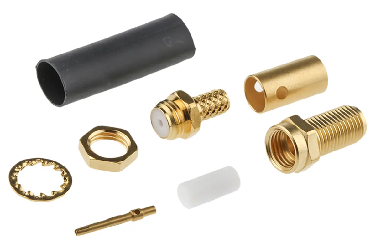 Produktfoto 1 von Radiall SMA Buchse Koaxialsteckverbinder SMA-Steckverbinder, Kabel, für RG142, RG223, RG400-Kabel, 50 Ω