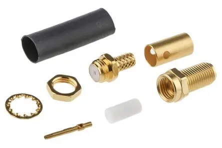 Produktfoto 1 von Radiall SMA Buchse Koaxialsteckverbinder SMA-Steckverbinder, Kabel, für RG142, RG223, RG400-Kabel, 50 Ω