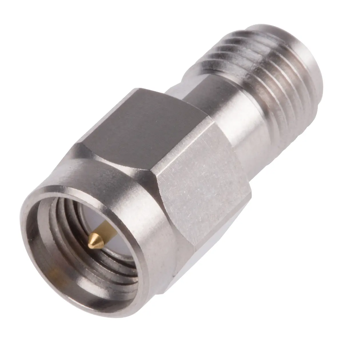 Produktfoto 1 von Radiall HF Adapter, 50 Ω, Gerade, 18 GHz Stecker Buchse, Koaxial SMA